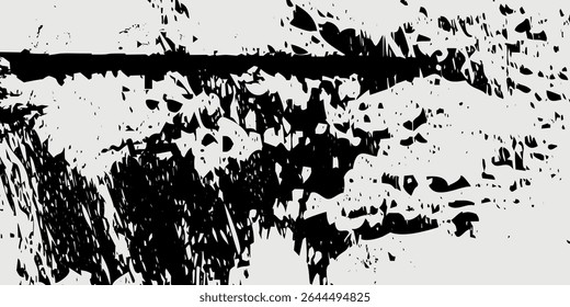Vintage dirty background, grunge overlay vector texture, old paper dust effect, black rough noise.