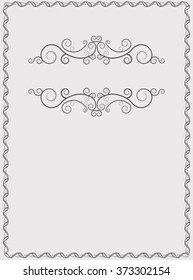 Vintage Distress Border Frame for your Design. Retro Banner.