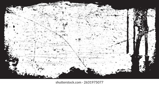 Vintage Distressed Lumber Texture on White Background with Grainy Surface and Grit Overlay