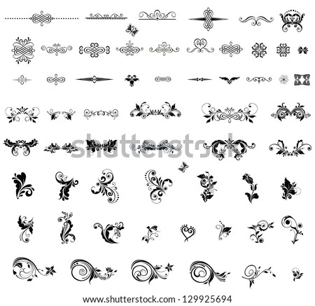Vintage dividers and design elements