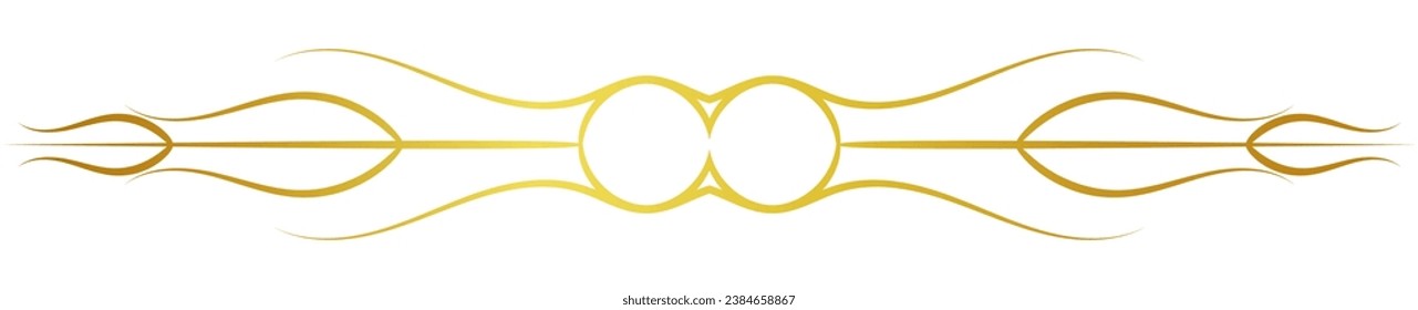 vintage dividing line golden classic simple
