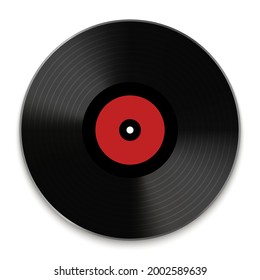 Vintage dj Musik-Vinyl Disk Round Icon. Retro-Logo für klassische Musiktitel