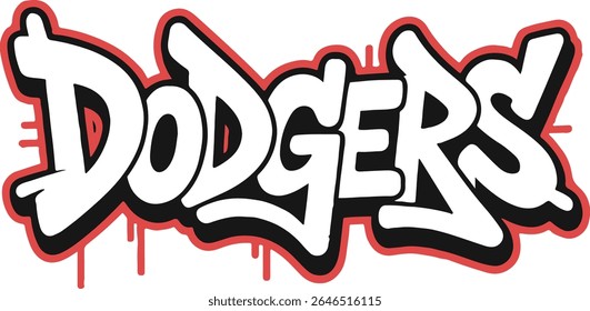 Vintage Dodgers-Inspired Baseball T-Shirt Design