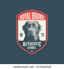 Vintage Dog Logo Badges template. Vector illustration.