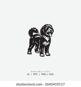 Vintage Dog Logo Design , Retro Dog Mascot Logo