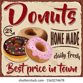 6,806 Vintage Donut Sign Images, Stock Photos & Vectors | Shutterstock