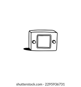 vintage doodle game illustration vector
