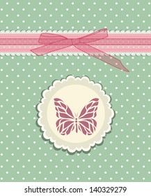 Vintage doodle little bee for greeting card vector eps 10