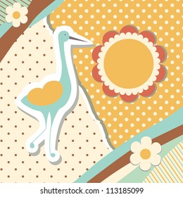 Vintage doodle toy for frame vector eps 8