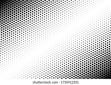 Fondo de puntos antiguos. Textura Grunge Dolorosa. Superposición de arte pop de semitono. Puntos Monocromo Fondo. Ilustración del vector