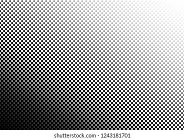 Vintage Dots Background. Grunge Backdrop. Pop-art Texture. Black and White Pattern. Vector illustration