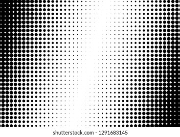 Vintage Dots Background. Halftone Abstract Backdrop. Fade Black and White Pattern. Pop-art Gradient Overlay. Vector illustration