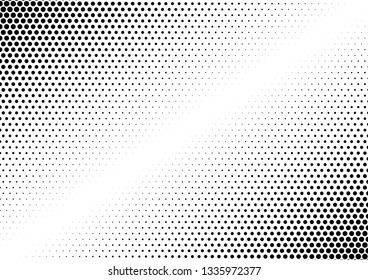 Vintage Dots Background. Halftone Black and White Texture. Points Overlay. Distressed Monochrome Pattern. Vector illustration