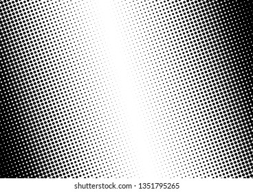Vintage Dots Background. Halftone Black and White Overlay. Fade Texture. Abstract Pattern. Vector illustration