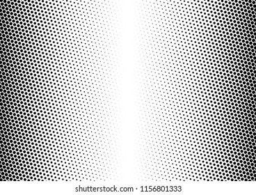 Vintage Dots Background. Halftone Modern Pattern. Monochrome Pop-art Texture. Grunge Abstract Backdrop. Vector illustration