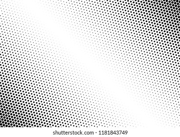 Vintage Dots Background. Halftone Points Backdrop. Distressed Fade Pattern. Monochrome Pop-art Texture. Vector illustration