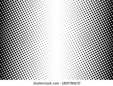 Vintage Dots Background. Monochrome Gradient Texture. Fade Backdrop. Pop-art Overlay. Vector illustration