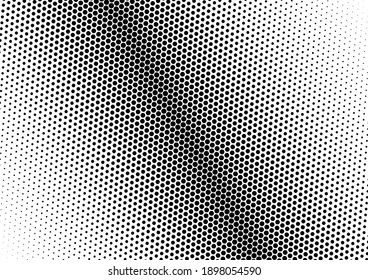 Vintage Dots Background. Monochrome Texture. Grunge Backdrop. Distressed Black and White Pattern. Vector illustration