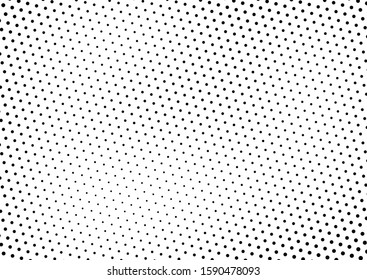 Vintage Dots Background. Pop-art Points Backdrop. Monochrome Pattern. Distressed Modern Texture. Vector illustration