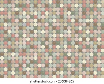 Vintage Dots, Grey Background