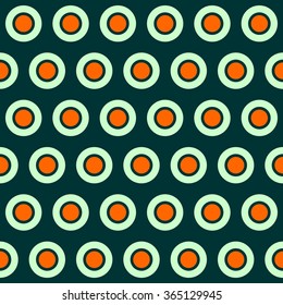 Vintage dots seamless geometric pattern, colorful circles pattern