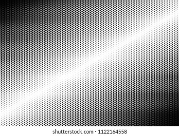 Vintage Dotted Halftone Background. Dots Abstract Pattern. Distressed Modern Backdrop. Black and White Texture. Vector illustration