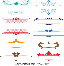 vintage drawing title elements