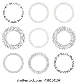 Vintage Drawn Frame Set Vector Illustration EPS10