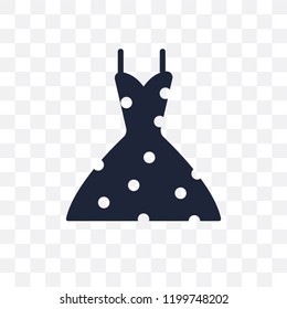 vintage dress transparent icon. vintage dress symbol design from Clothes collection. Simple element vector illustration on transparent background.