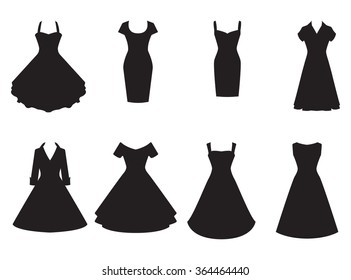 Black dress vector