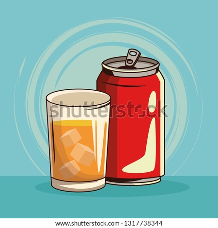 vintage drink isolated