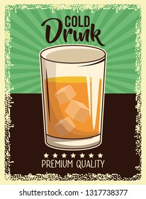vintage drink poster