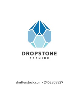 vintage drop stone logo design