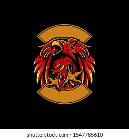 Vintage Eagle Badge Emblem Illustration