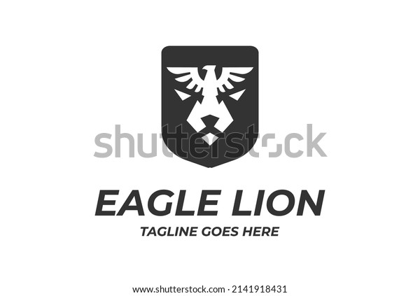 Vintage Eagle Hawk\
Falcon Phoenix Bird with Lion Tiger Jaguar Leopard Puma Face Shield\
Badge Emblem Logo\
Design