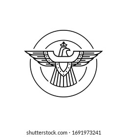 vintage eagle logo badge. Eagle Vector template