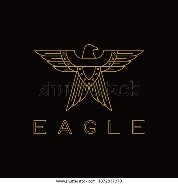 Vintage Eagle Logo Eagle Vector Template Stock Vector (Royalty Free ...