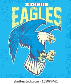 vintage eagle mascot