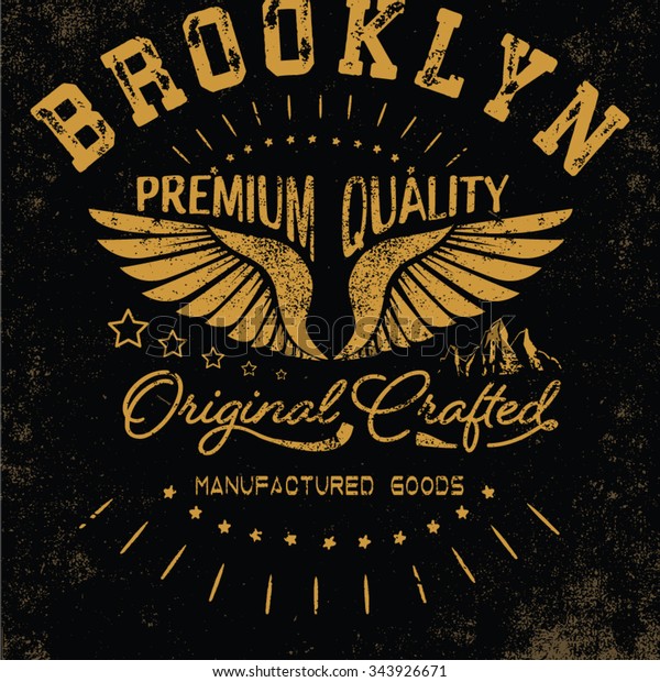 vintage eagle\
typography and icon for\
apparel