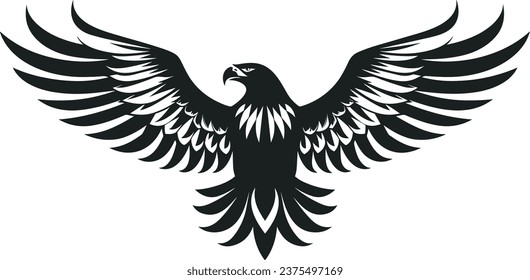 vintage eagle vector illustration for logos, tattoos, stickers, t-shirt designs, hats