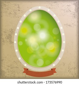 Vintage easter background design with brown colors. Eps 10 vector file.