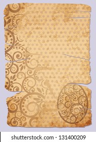 Vintage easter background, vector illustration