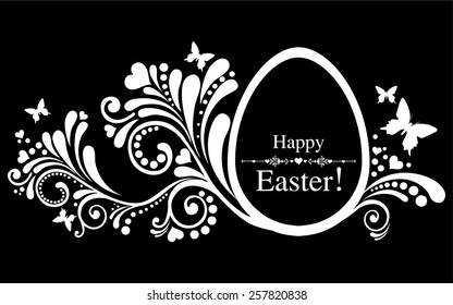 Vintage Easter egg. Vector illustration