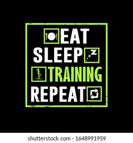 vintage eat sleep hunting repeat t-shirt design template