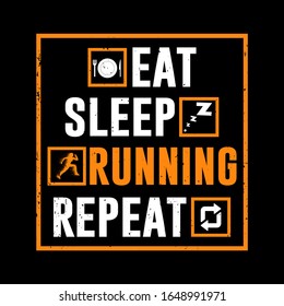 vintage eat sleep hunting repeat t-shirt design template