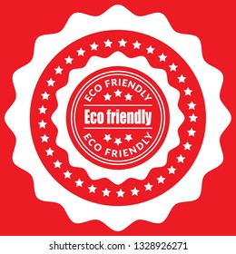 vintage eco friendly emblem, label, badge, sticker.