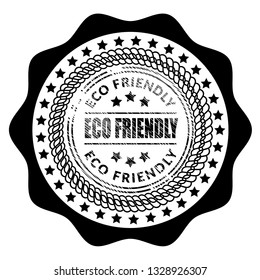 vintage eco friendly emblem, label, badge, sticker.