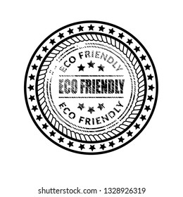 vintage eco friendly emblem, label, badge, sticker.
