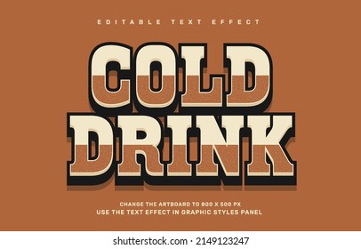 Vintage editable text effect template