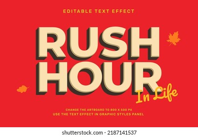 Vintage editable text effect template